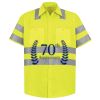 Men's High Visibility Safety Short Sleeve Work Shirt Thumbnail