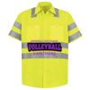 Men's High Visibility Safety Short Sleeve Work Shirt Thumbnail