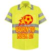 Men's High Visibility Safety Short Sleeve Work Shirt Thumbnail