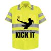 Men's High Visibility Safety Short Sleeve Work Shirt Thumbnail
