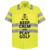 Men's High Visibility Safety Short Sleeve Work Shirt Thumbnail