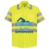 Men's High Visibility Safety Short Sleeve Work Shirt Thumbnail