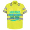 Men's High Visibility Safety Short Sleeve Work Shirt Thumbnail
