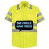 Men's High Visibility Safety Short Sleeve Work Shirt Thumbnail