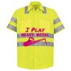 Men's High Visibility Safety Short Sleeve Work Shirt Thumbnail