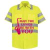 Men's High Visibility Safety Short Sleeve Work Shirt Thumbnail