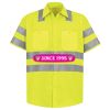 Men's High Visibility Safety Short Sleeve Work Shirt Thumbnail