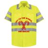 Men's High Visibility Safety Short Sleeve Work Shirt Thumbnail